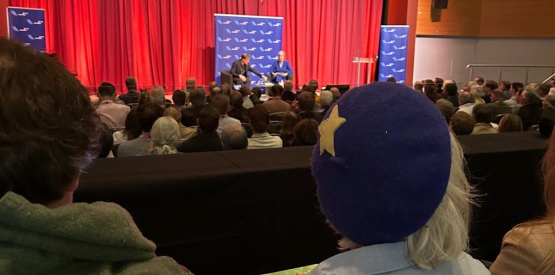 EU Star beret at Nick Clegg Fringe